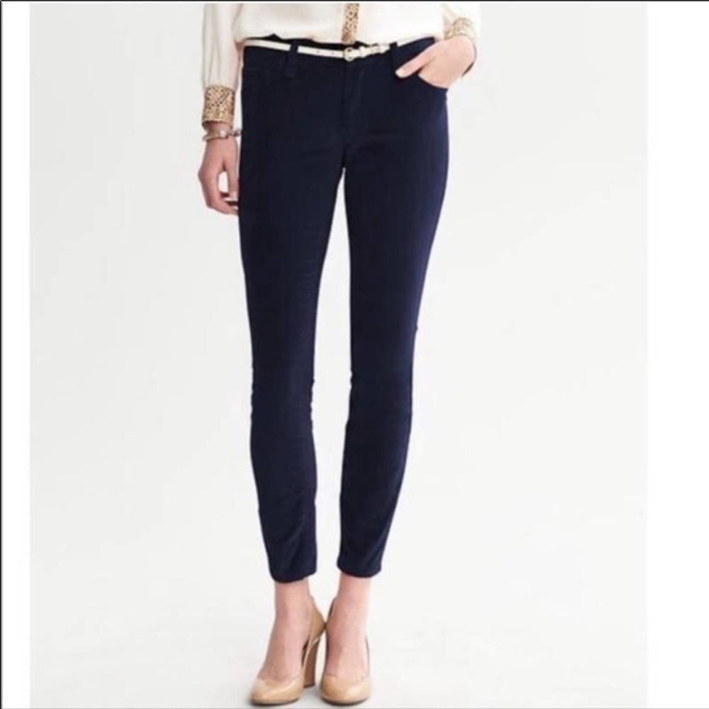 Banana Republic skinny velvet pants